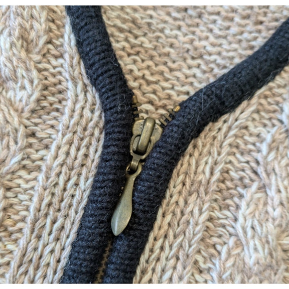 Vintage Nutcracker Christmas Tree Holiday Sweater Vest Size Large Zip Up Y2K 90s - Picture 6 of 7